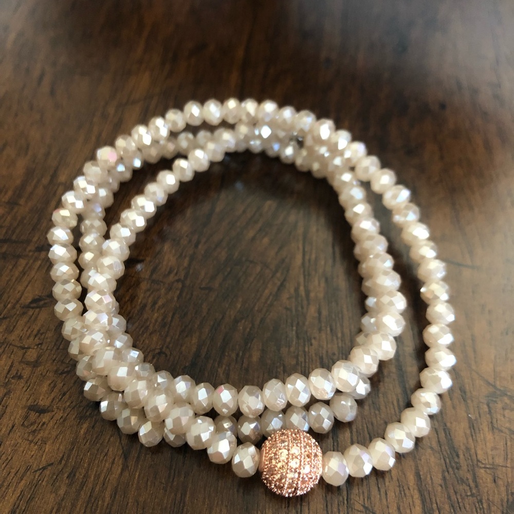 Rachel Lynn Chicago Triple Wrap Beaded Bracelet